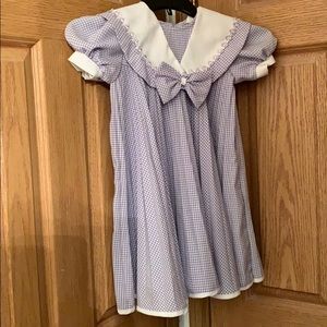 Vintage gingham dress.